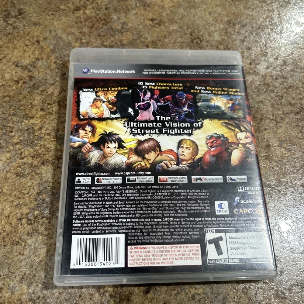 Super Street Fighter 4 (PlayStation 3, 2010) PS3 Complete in Box CIB